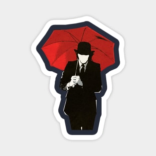 Man With Umbrella Magnet