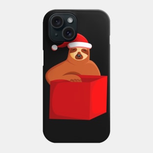 merry christmas sloth Phone Case