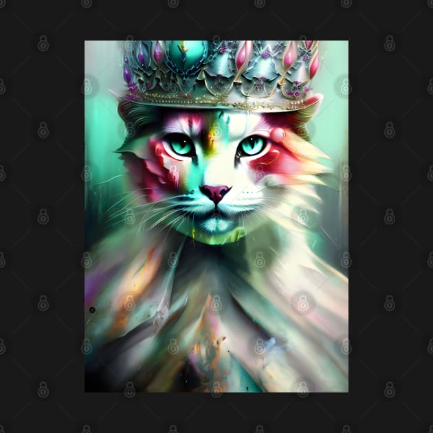 Royal Cat - Modern digital art by Ai-michiart