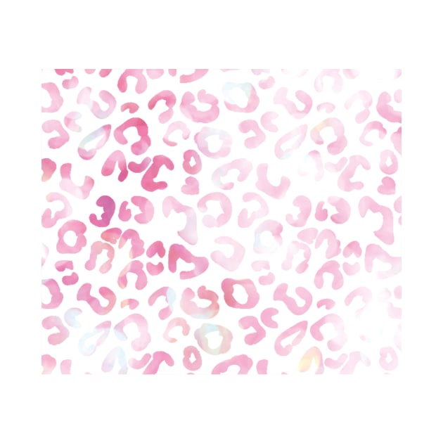 Pink rainbow leopard print by ColorsHappiness