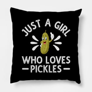 Just A Girl Who Loves Pickles Pillow