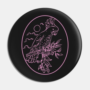 Vintage cockatoo pink Pin