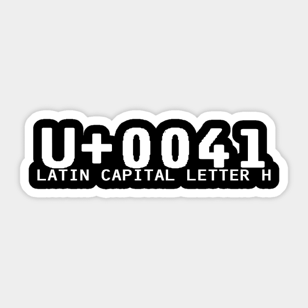 H, latin capital letter h