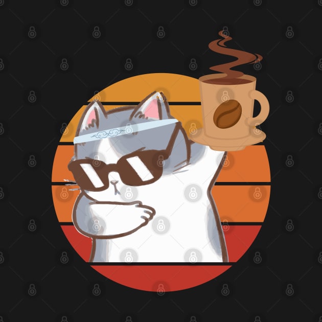 cat and coffee by HamriDesign