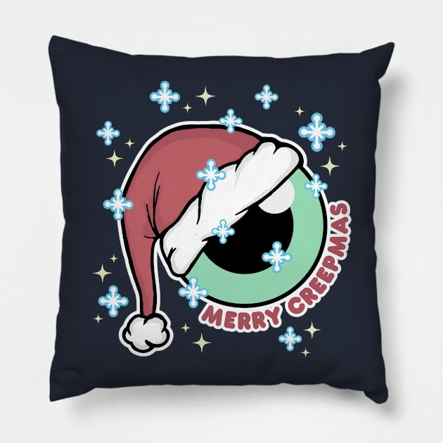 Merry Creepmas Pillow by Sasyall