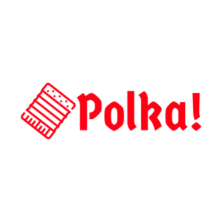 Polka! Accordion Red T-Shirt