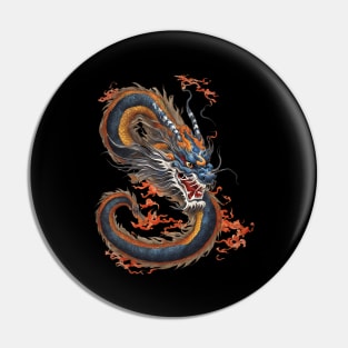 Fire Breathing Dragon Pin