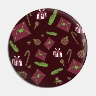 Christmas pattern Pin