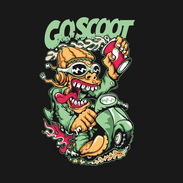 COSCOOT Funny Biker Tees by ArtisticNomi