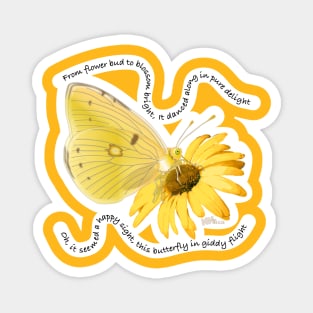 Yellow Butterfly Magnet