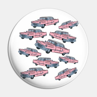 Pink Classic Car Collector Pin