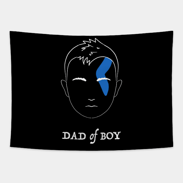 Dad of Boy v2 Tapestry by Yaalala