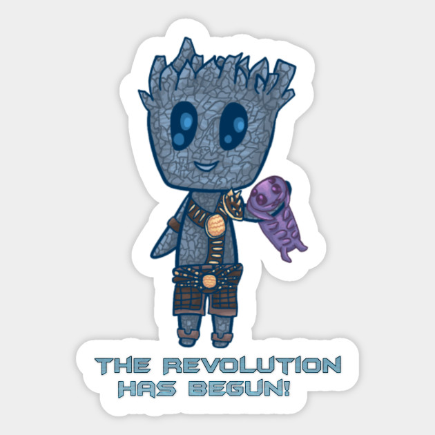 The Revolution Has Begun Thor Ragnarok Korg Sticker Teepublic