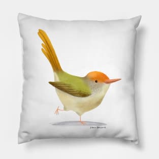 Common Tailorbird Pillow