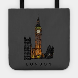 Big Ben, Tower of London at night, England. Tote