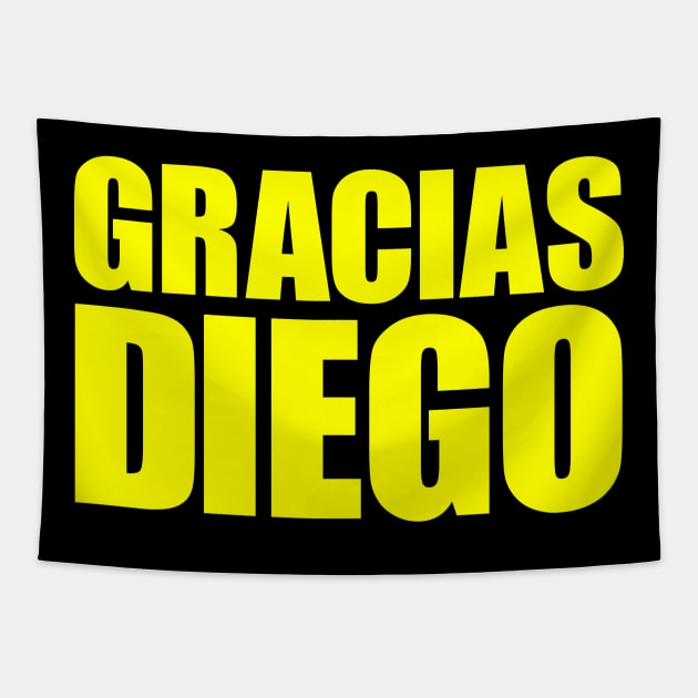 Gracias Diego Tapestry by umarhahn