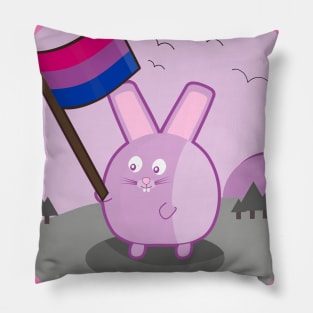 Bisexual Bunny Pillow