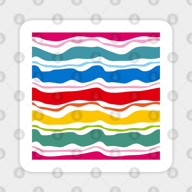 rainbow pattern Magnet by BAJAJU