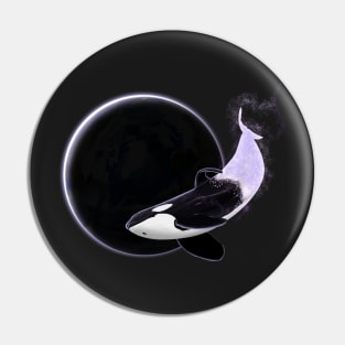 Orca in Space Pin