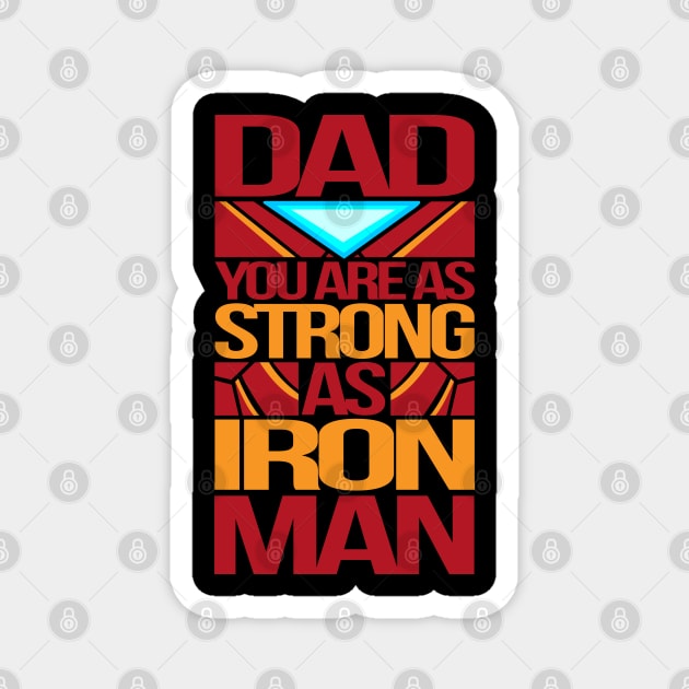 Iron Man Dad Magnet by RCM Graphix