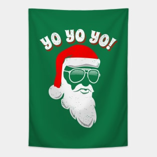 Yo Yo Yo ! Hip Santa Funny Santa Tapestry