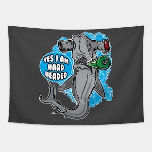 Yes I am Hard Headed - Hammerhead Shark Tapestry