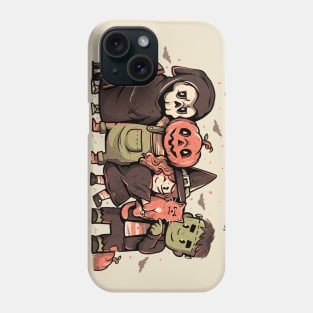 Chilling With My Creeps - Cute Funny Evil Halloween Gift Phone Case