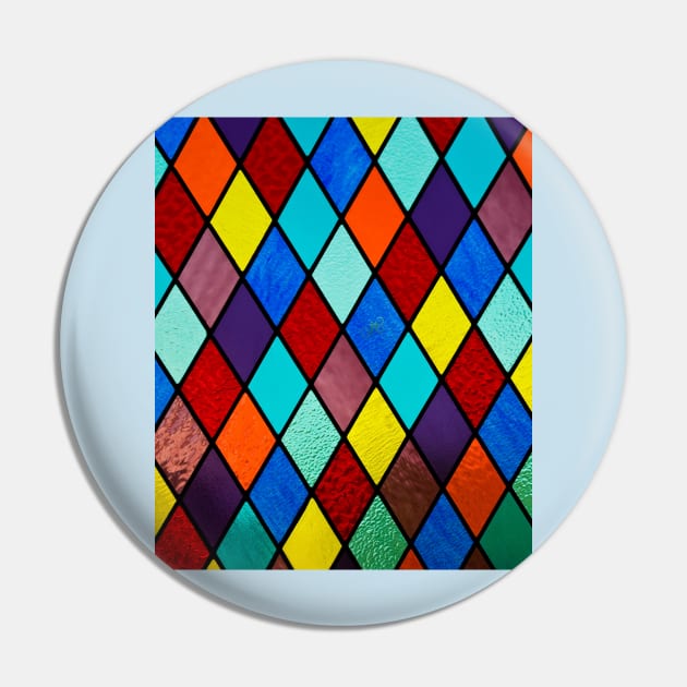 Mosaic Diamond Pin by LibrosBOOKtique