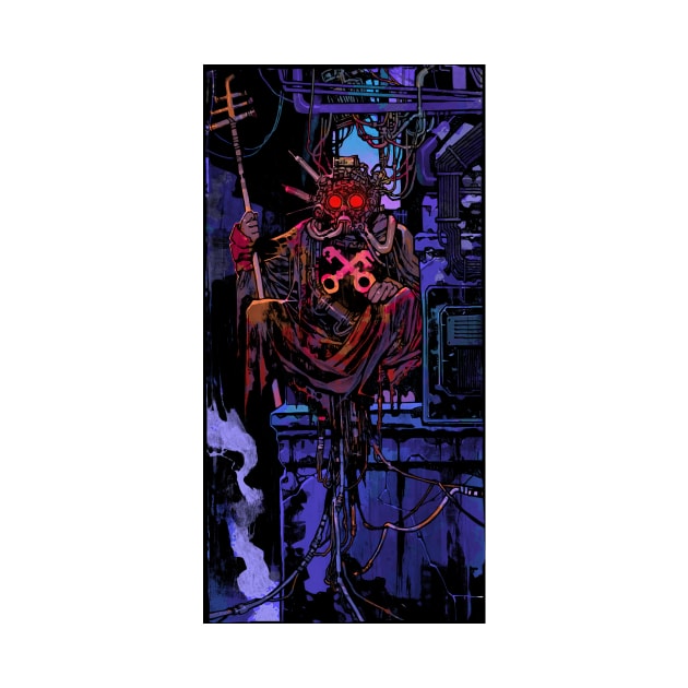 The Heirophant (Cyberpunk Tarot) by Joshessel