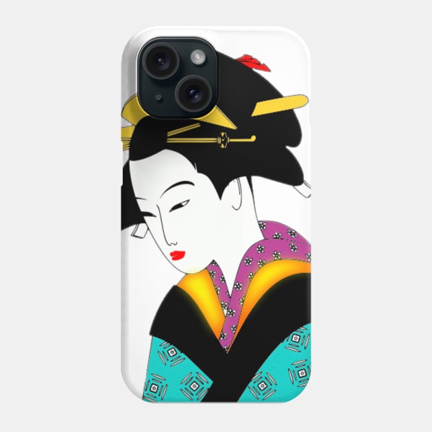 Geisha girl Phone Case by MARAJ