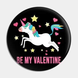 Valentine unicorn Pin