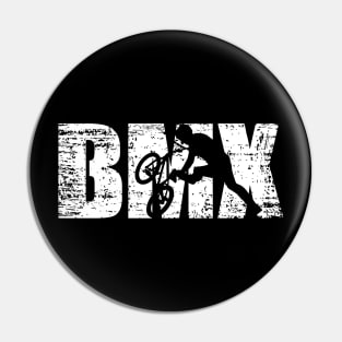 Distressed Look BMX Gift For Bmx Riders Pin