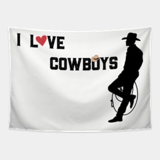 I Love Cowboys Tapestry