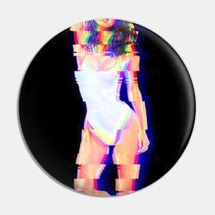 RETRO GLITCH GIRL #4 Pin