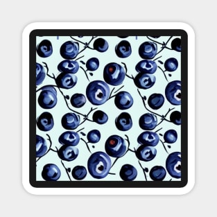 Maine Blueberries Pattern Magnet
