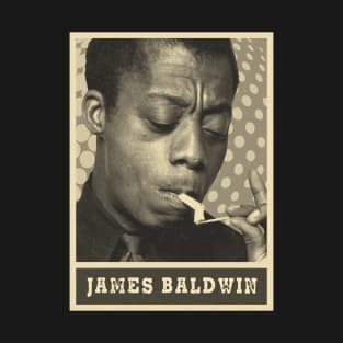 brown cream James Baldwin #21 T-Shirt