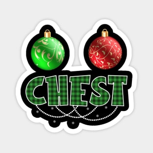 Funny Chest Nuts Couples Christmas Chestnuts Magnet