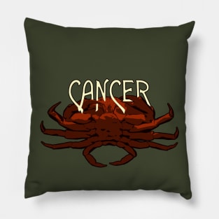 Red Crab Cancer Zodiac - Astrology Shirt Pillow