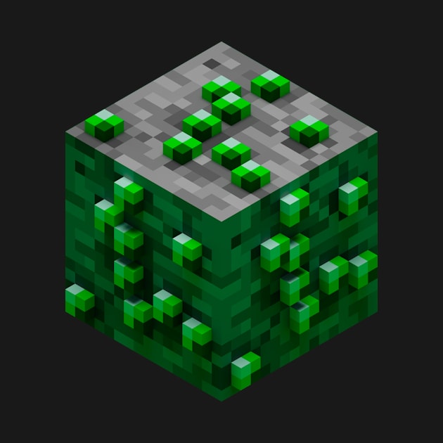 Block Emerald Ore 3D by Arkal