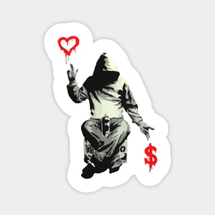 Love Or Money Card Game Magnet