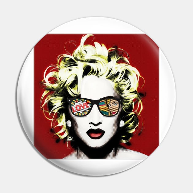 Marilyn Pop Pin by JetQuasar