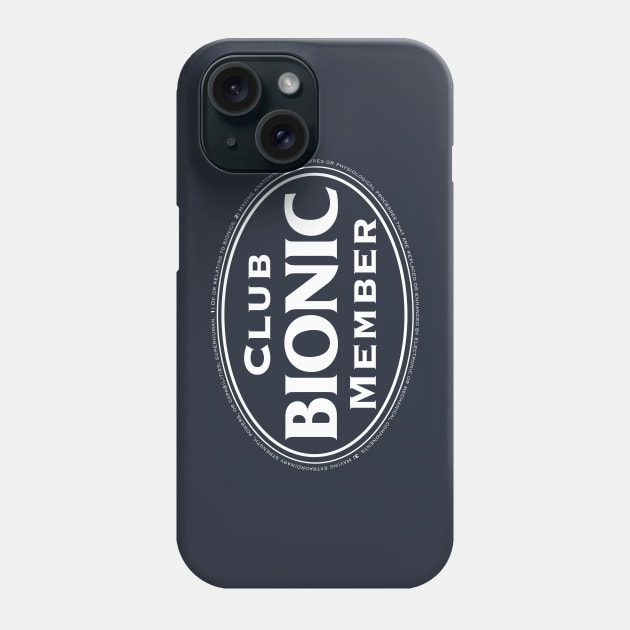 Bionic Club Member in White Phone Case by YOPD Artist