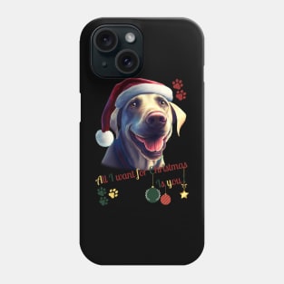 Christmas happy Labrador Retriever Dog Phone Case