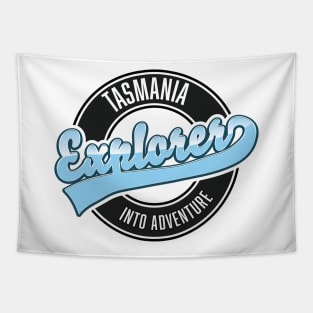 Tasmania explorer into adventure logo Tapestry