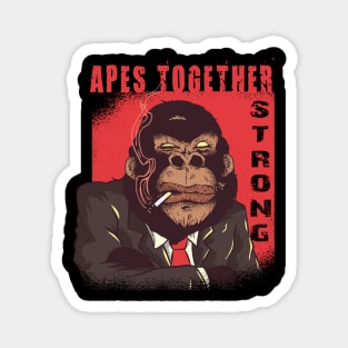 Apes Together Strong Gme Amc Ape Gorilla To the moon Magnet