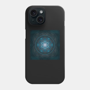 Seed of Life with Gradients and Resonant Background Phone Case