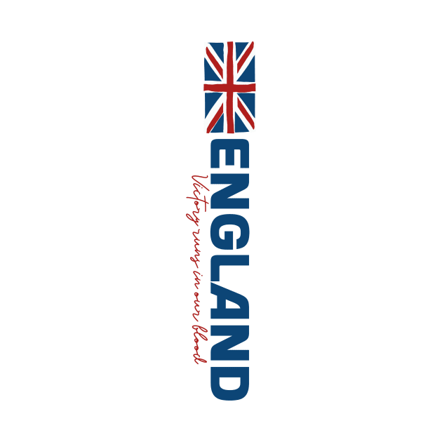 England English Soccer UK United Kingdom Great Britain by Tip Top Tee's