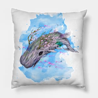 Flying Cachalot Pillow