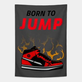 born to jump - basketball Tapestry