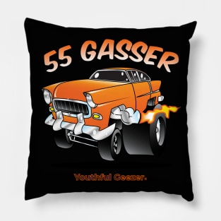 55 Gasser Cartoon Car Toon Pillow